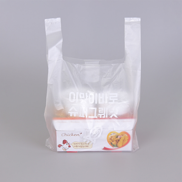소량 일회용 치킨배달 비닐봉지 1호(기성)/100매